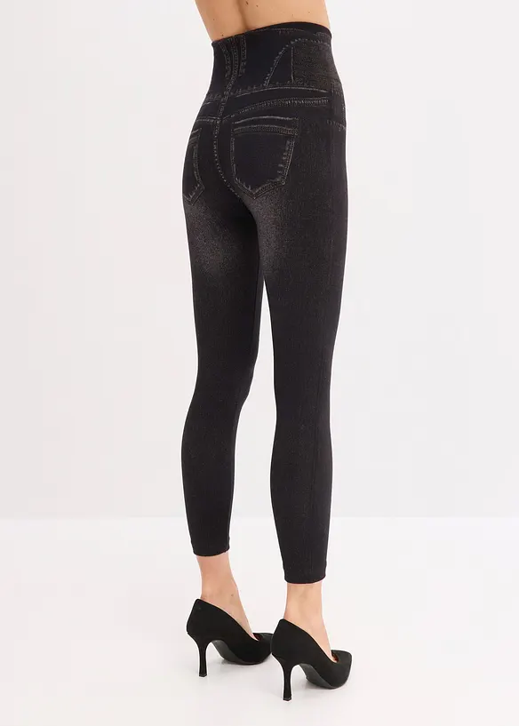Shape seamless leggings i jeans-look, sterkt figurformende, bonprix