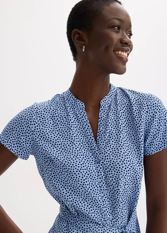 Blusekjole med prikker, bonprix