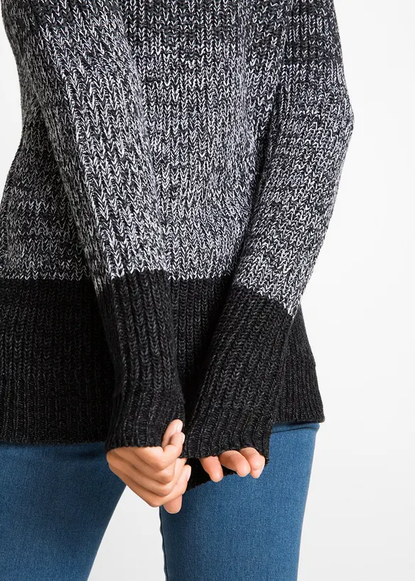 Genser med stripemønster, bonprix