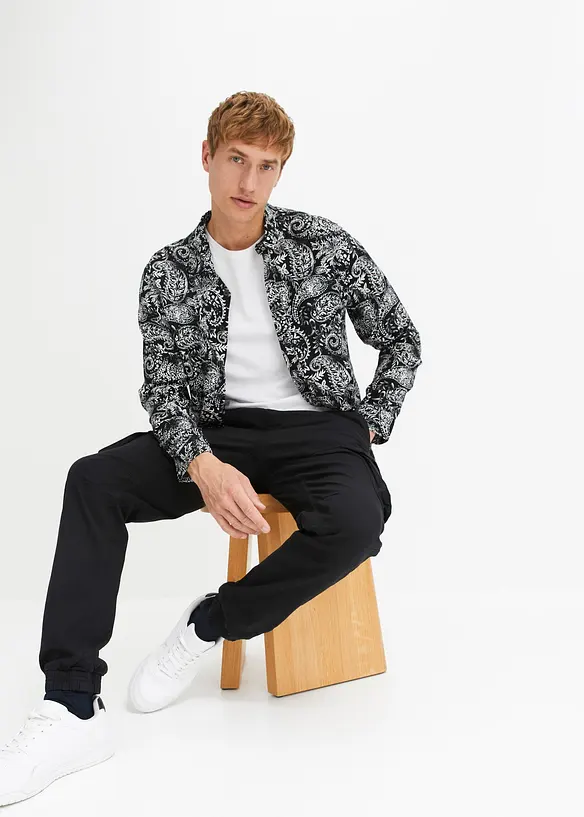 Regular Fit slip on-cargobukse, Straight, bonprix