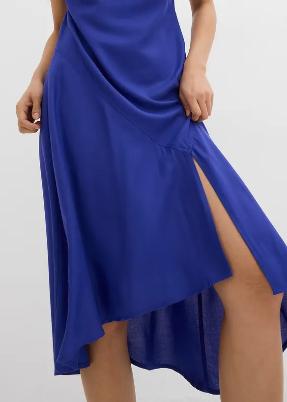 Asymmetrisk midikjole av fin viskose, bonprix