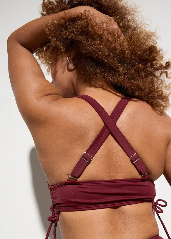 Bikini med topp med kryssende stropper (2-delt sett), bonprix