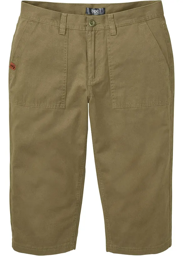 Lang bermudashorts i ren bomull, Regular Fit, bonprix