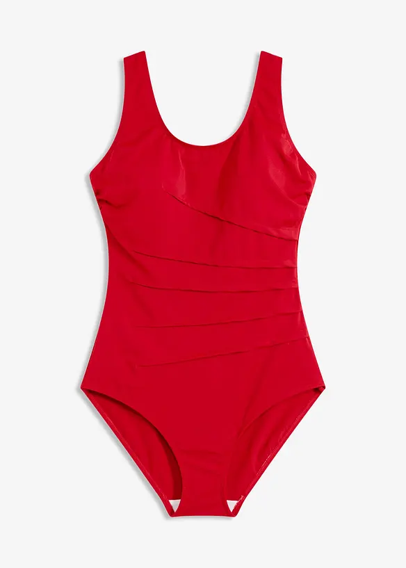 Shape-badedrakt med pyntefolder, lett formende, bonprix