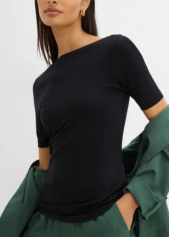 T-skjorte av fin viskose, bonprix