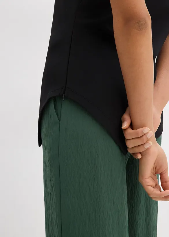 Asymmetrisk topp i behagelig scuba-materiale, bonprix