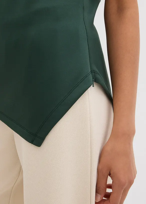 Asymmetrisk topp i behagelig scuba-materiale, bonprix