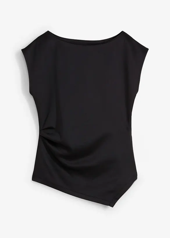 Asymmetrisk topp i behagelig scuba-materiale, bonprix