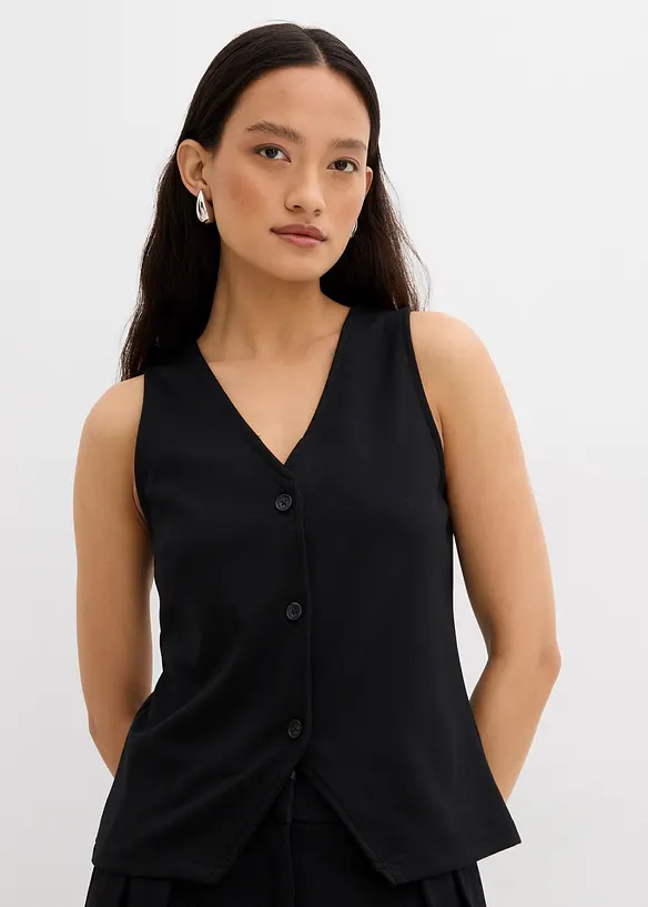 Vest av behagelig Punto di Roma-materiale, bonprix