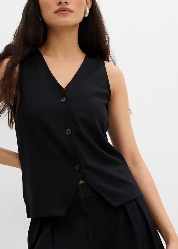 Vest av behagelig Punto di Roma-materiale, bonprix
