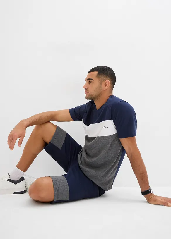 T-skjorte og trikot-bermudashorts (2-delt sett), bonprix