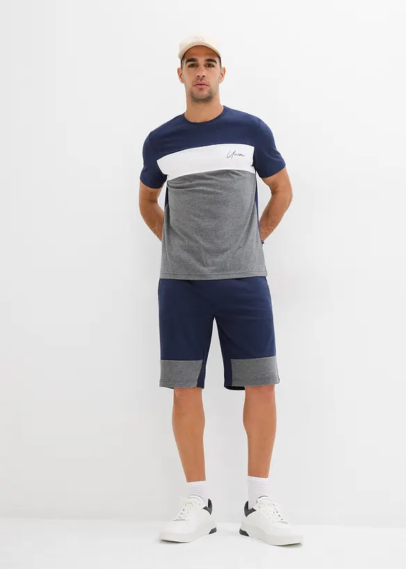 T-skjorte og trikot-bermudashorts (2-delt sett), bonprix