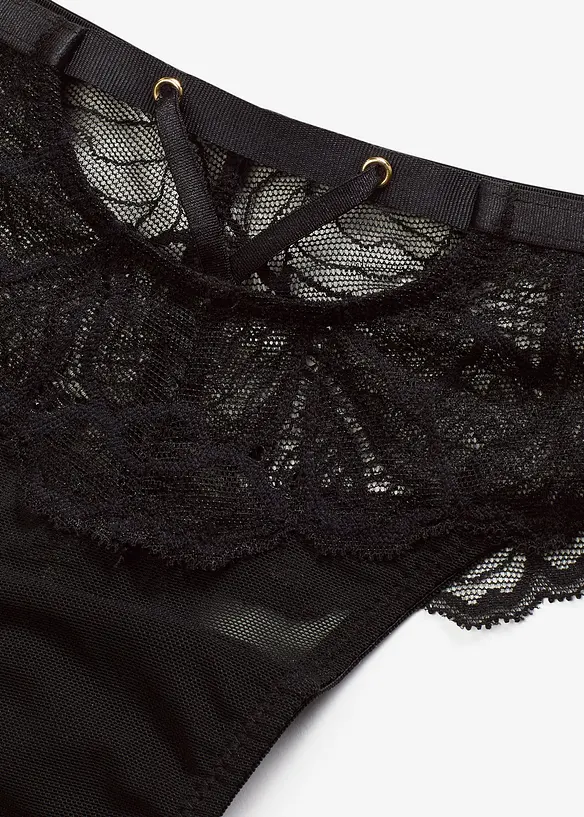 Stringtruse med blonde, bonprix