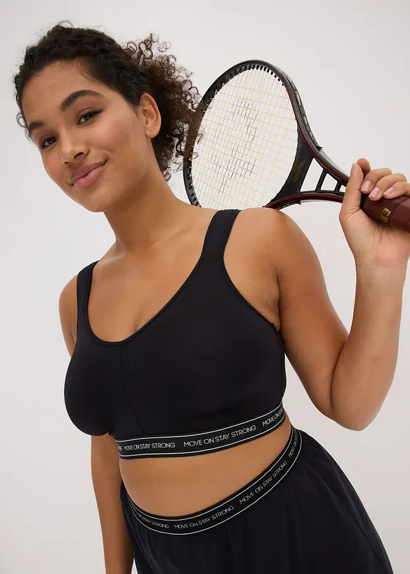 Trenings-BH med middels støtte, bonprix