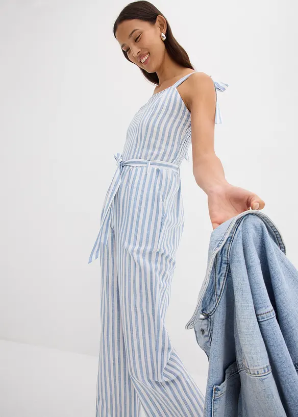 Jumpsuit i 100% bomull, bonprix