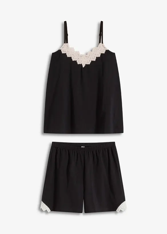 Shorty-pyjamas med spagettistropper, bonprix
