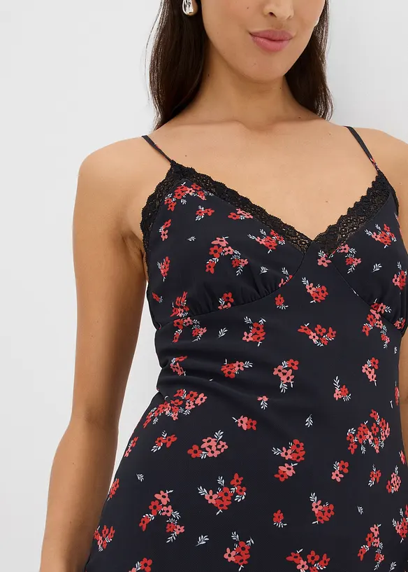 Midikjole av mesh, bonprix