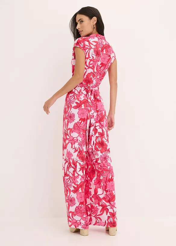 Jumpsuit i jersey med trykk, bonprix