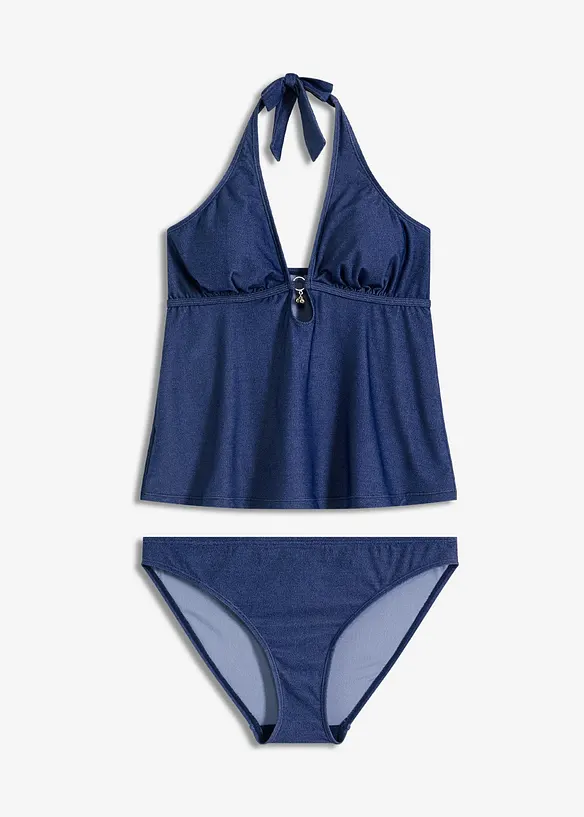 Tankini i denimlook (2-delt sett), bonprix