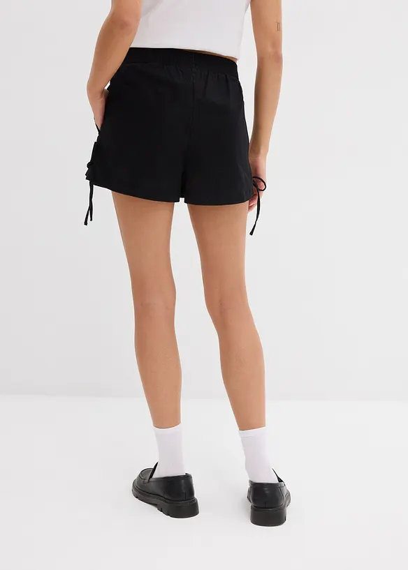 Pull on-shorts i elastisk bomullsmiks, bonprix