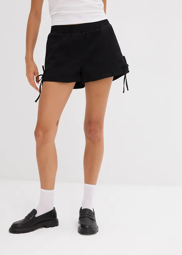 Pull on-shorts i elastisk bomullsmiks, bonprix