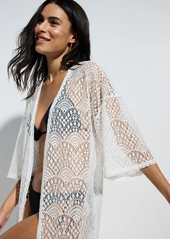 Transparent strandkimono, bonprix