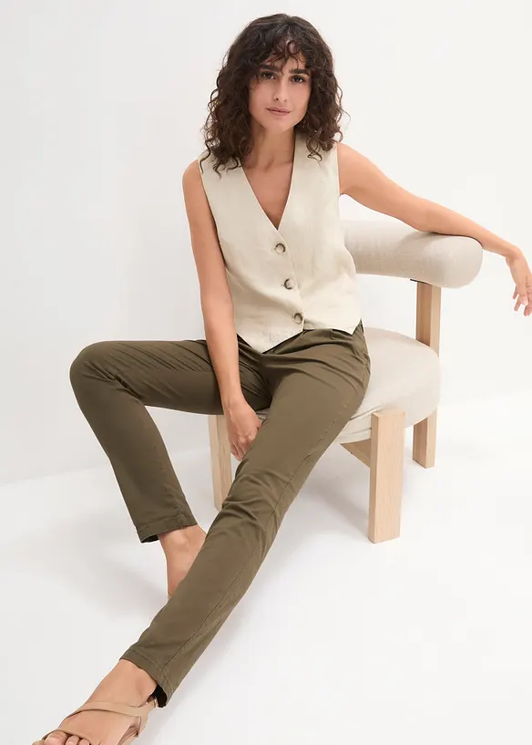 Chinos med stretch, bonprix