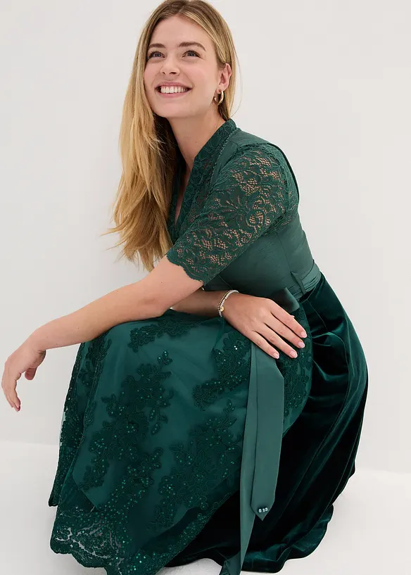 Dirndl med brodert forkle (2-delt sett), bonprix