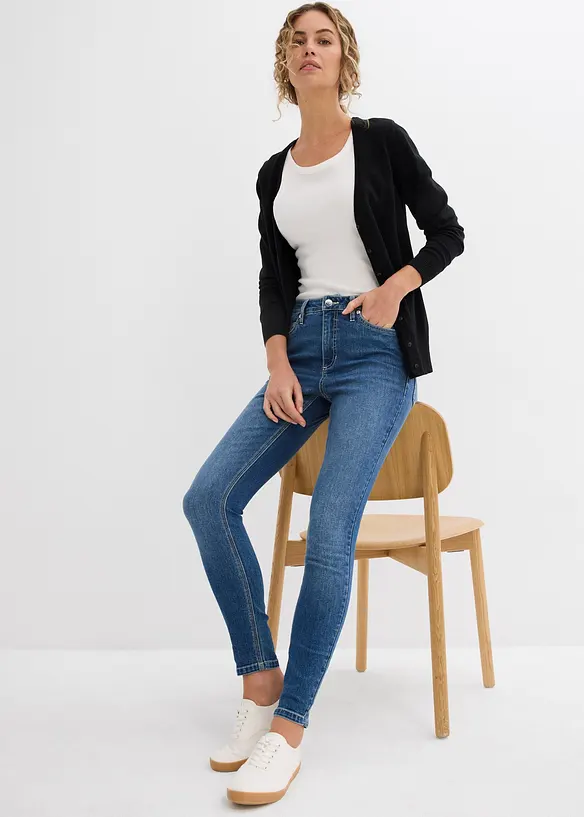 Skinny-jeans Mid Waist, cropped, bonprix