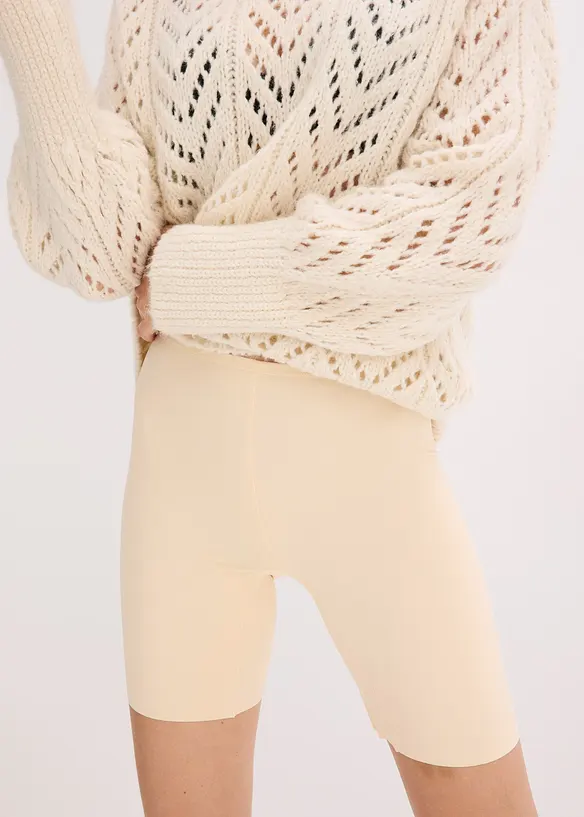 Sykkelshorts i kj&oslash;lende materiale med "anti gnisse"-effekt, bonprix