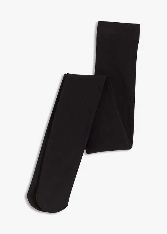 Varmende str&oslash;mpebukse med myk fleece 100 DEN, bonprix