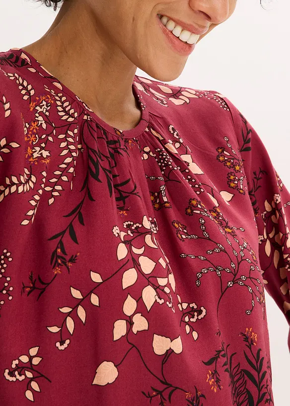 Bluse i klimasmart viskose, bonprix