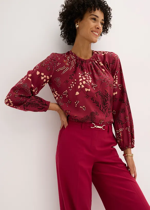 Bluse i klimasmart viskose, bonprix