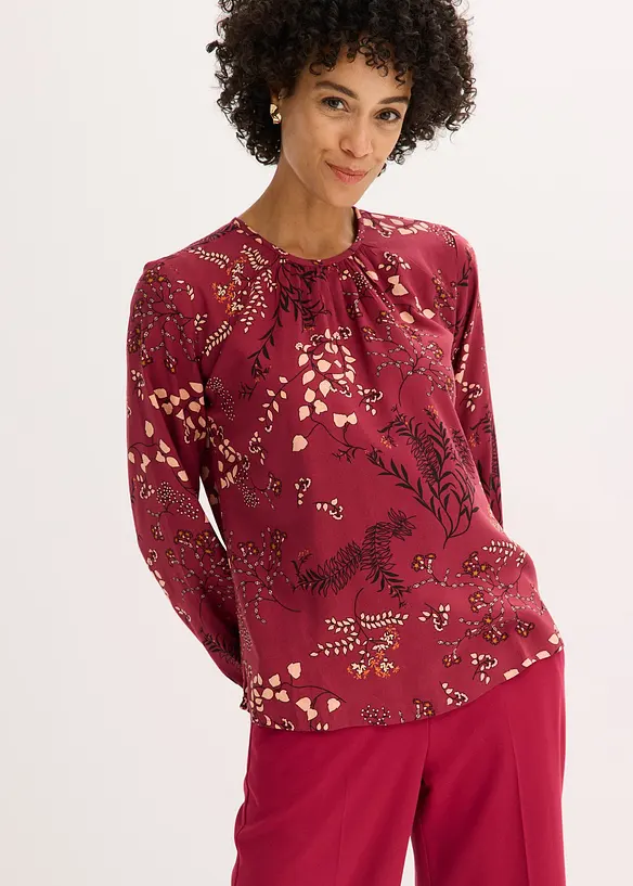 Bluse i klimasmart viskose, bonprix