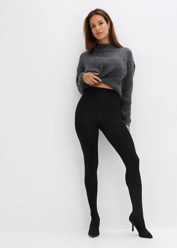 Termo-fleecestr&oslash;mpebukse 140den (2-pack), bonprix