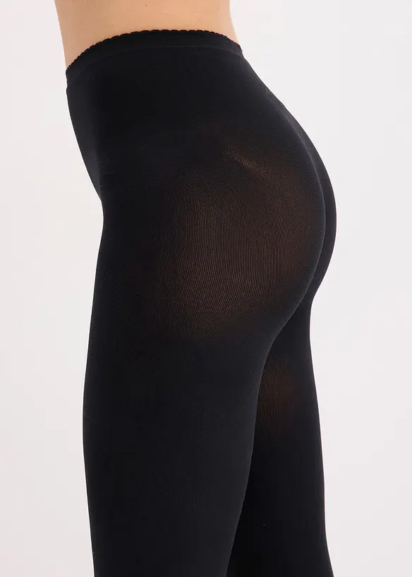 Leggings med "anti-gnisse-effekt" og komfortlinning, 80 DEN, bonprix