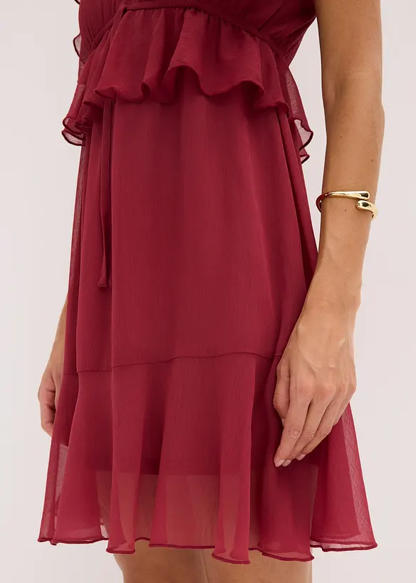 Chiffonkjole i A-modell, bonprix
