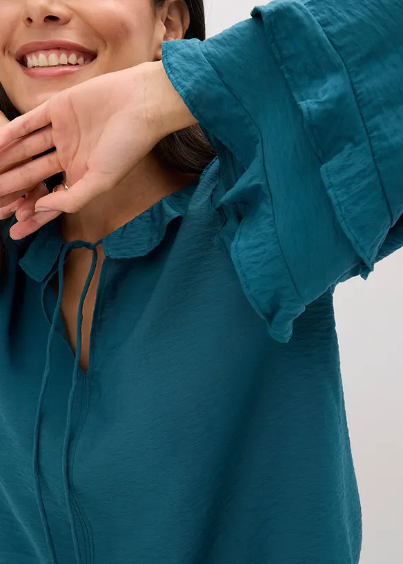 Bluse i lett viskosemiks og bohemsk stil, bonprix