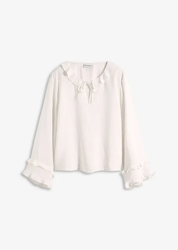 Bluse i lett viskosemiks og bohemsk stil, bonprix