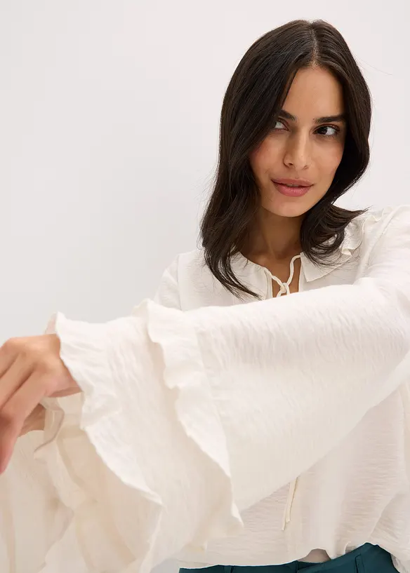 Bluse i lett viskosemiks og bohemsk stil, bonprix