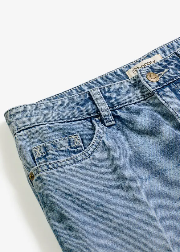 Jeansbermuda Mid Waist, Low Stretch, bonprix
