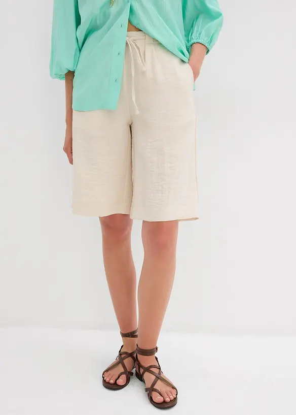 Bermudashorts i lett viskosemiks, bonprix