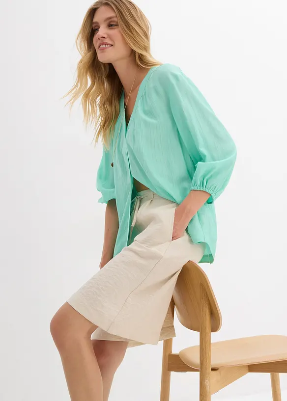 Bermudashorts i lett viskosemiks, bonprix