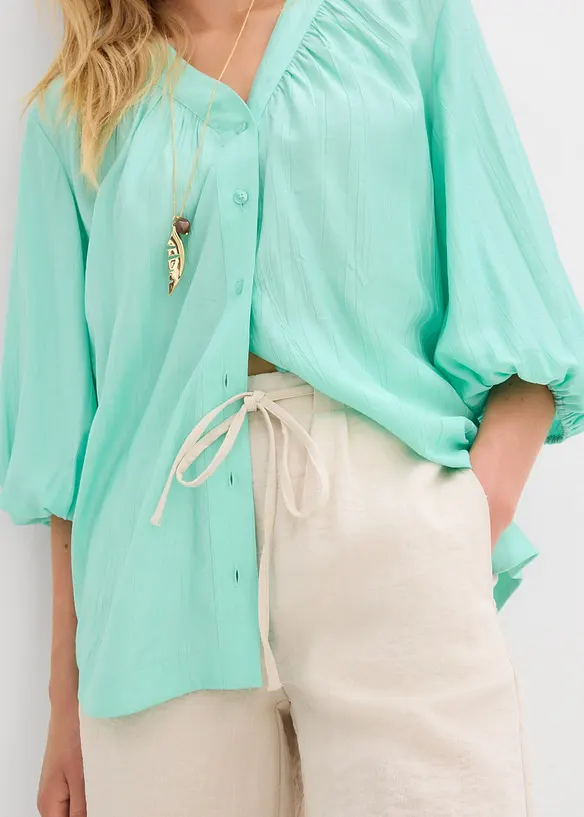 Bermudashorts i lett viskosemiks, bonprix