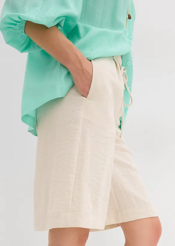 Bermudashorts i lett viskosemiks, bonprix