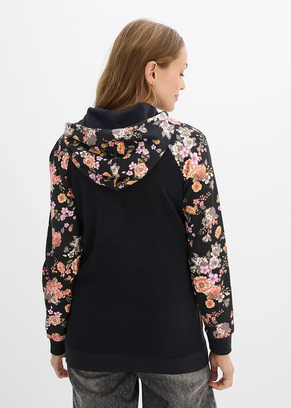 Myk 2-i-1-mamma-/ammesweatshirt med hette, bonprix