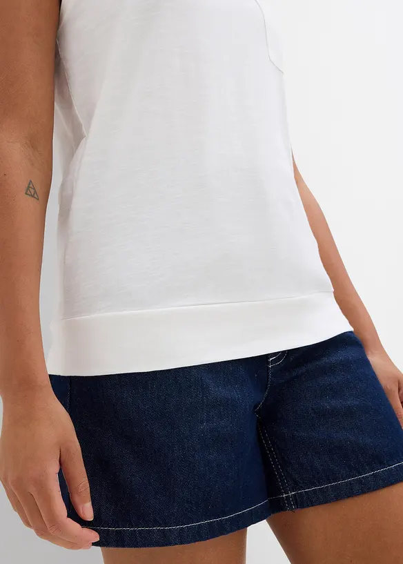 Singlet i 100% økologisk bomull (2-pack), bonprix