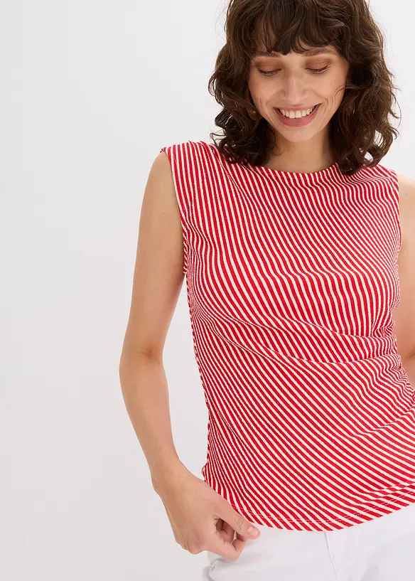 Topp med drapering, bonprix
