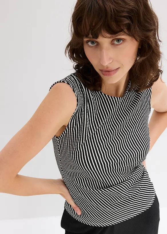 Topp med drapering, bonprix