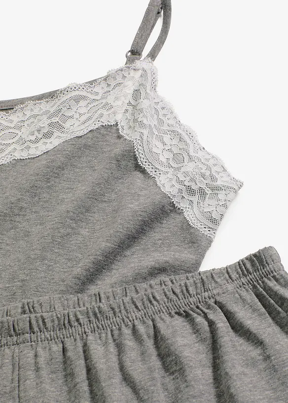 Shorty-pyjamas med fine blonder, bonprix
